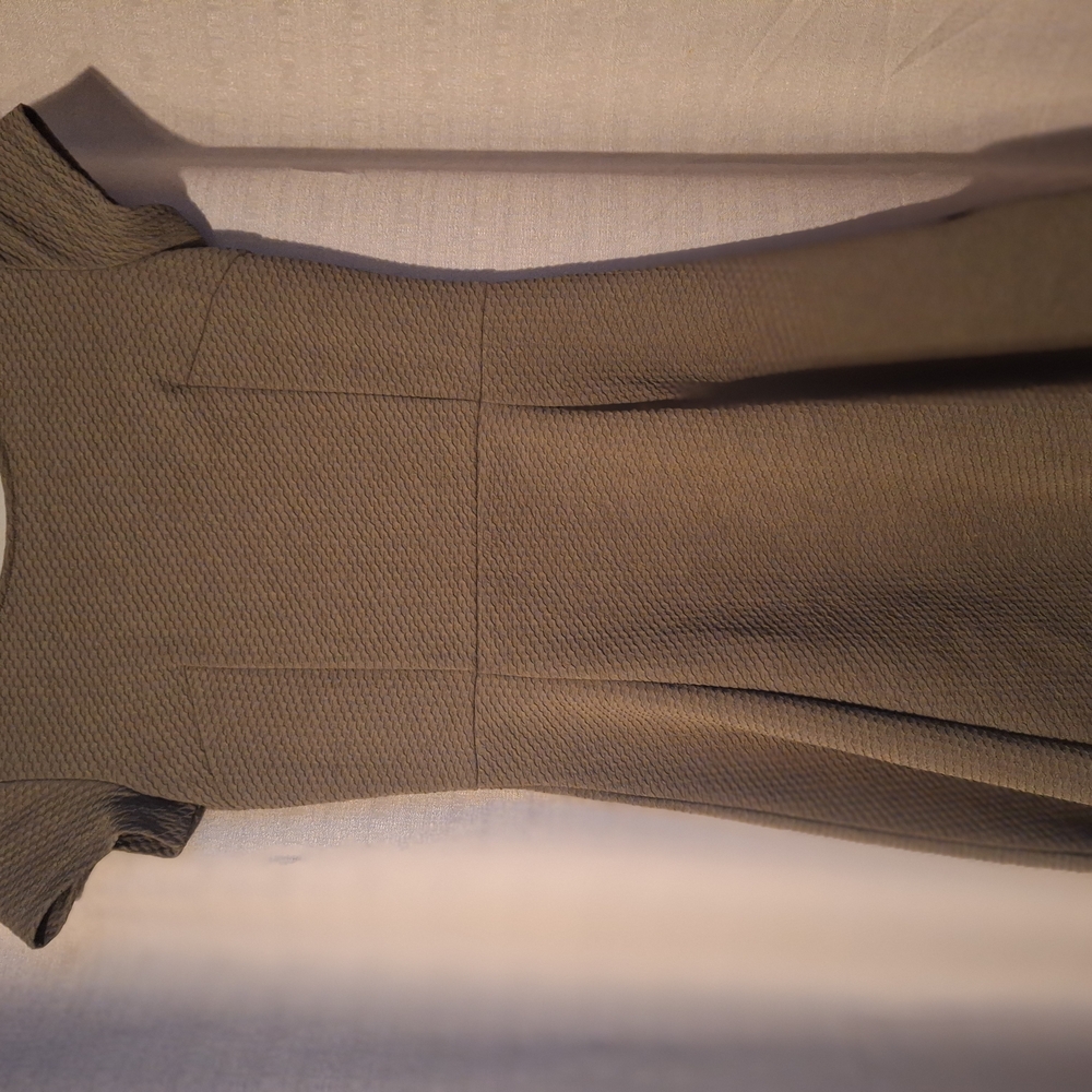 Divided Brown A-Line Mini Dress Crew Neck